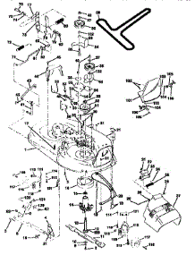 Mower Deck parts for Craftsman Front-Engine Lawn Tractor 917259592 from AppliancePartsPros.com