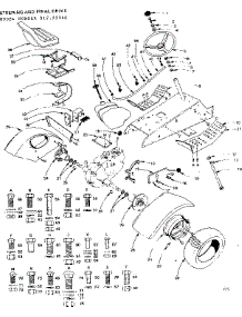 18 Twin-Garden Tractor / Steering, And Final Drive parts for Craftsman Front-Engine Lawn Tractor 91725960 from AppliancePartsPros.com