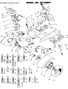 18 Twin Garden Tractor / Steering, And Final Drive parts for Craftsman Front-Engine Lawn Tractor 91725961 from AppliancePartsPros.com