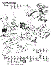 18 Twin Garden Tractor / Main Frame, Dash And Grill parts for Craftsman Front-Engine Lawn Tractor 91725963 from AppliancePartsPros.com