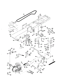 Drive parts for Craftsman Front-Engine Lawn Tractor 917259791 from AppliancePartsPros.com