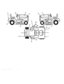 Decals parts for Craftsman Front-Engine Lawn Tractor 917259791 from AppliancePartsPros.com