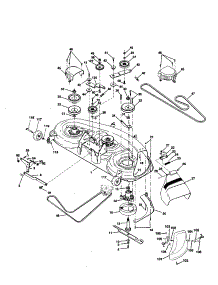 Mower Deck parts for Craftsman Front-Engine Lawn Tractor 917259791 from AppliancePartsPros.com