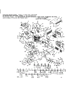Main Frame, Dashboard And Grill parts for Craftsman Front-Engine Lawn Tractor 91725980 from AppliancePartsPros.com