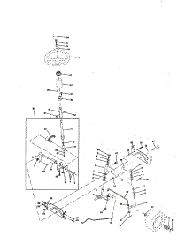 Steering Assembly parts for Craftsman Front-Engine Lawn Tractor 917259820 from AppliancePartsPros.com