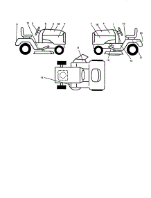 Decals parts for Craftsman Front-Engine Lawn Tractor 917259820 from AppliancePartsPros.com