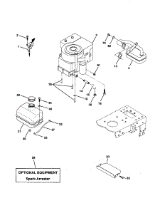 Engine parts for Craftsman Front-Engine Lawn Tractor 917259820 from AppliancePartsPros.com