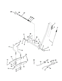 Mower Lift parts for Craftsman Front-Engine Lawn Tractor 917259830 from AppliancePartsPros.com