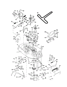 Mower Deck parts for Craftsman Front-Engine Lawn Tractor 917259830 from AppliancePartsPros.com