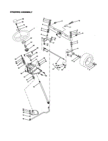 Steering Assembly parts for Craftsman Front-Engine Lawn Tractor 917259860 from AppliancePartsPros.com