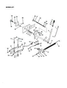 Mower Lift parts for Craftsman Front-Engine Lawn Tractor 917259860 from AppliancePartsPros.com
