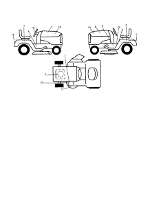 Decals parts for Craftsman Front-Engine Lawn Tractor 917259910 from AppliancePartsPros.com