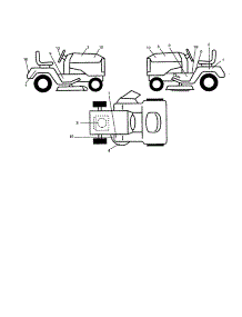 Decals parts for Craftsman Front-Engine Lawn Tractor 917259920 from AppliancePartsPros.com