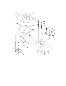 Seat Assembly parts for Craftsman Front-Engine Lawn Tractor 917259920 from AppliancePartsPros.com