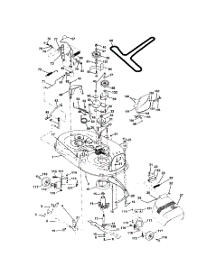 Mower Deck parts for Craftsman Front-Engine Lawn Tractor 917259940 from AppliancePartsPros.com