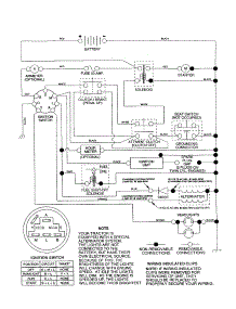 Schematic parts for Craftsman Front-Engine Lawn Tractor 917259940 from AppliancePartsPros.com