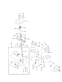 Steering Assembly parts for Craftsman Front-Engine Lawn Tractor 917259950 from AppliancePartsPros.com