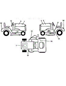 Decals parts for Craftsman Front-Engine Lawn Tractor 917259980 from AppliancePartsPros.com