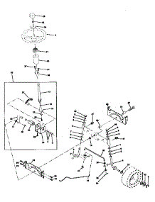Steering parts for Craftsman Front-Engine Lawn Tractor 917270310 from AppliancePartsPros.com