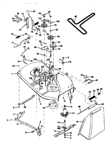 Mower Deck parts for Craftsman Front-Engine Lawn Tractor 917270310 from AppliancePartsPros.com
