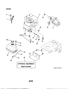 Engine parts for Craftsman Front-Engine Lawn Tractor 917270311 from AppliancePartsPros.com