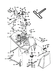 Mower Deck parts for Craftsman Front-Engine Lawn Tractor 917270311 from AppliancePartsPros.com