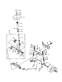 Steering Assembly parts for Craftsman Front-Engine Lawn Tractor 917270312 from AppliancePartsPros.com
