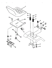 Seat Assembly parts for Craftsman Front-Engine Lawn Tractor 917270312 from AppliancePartsPros.com