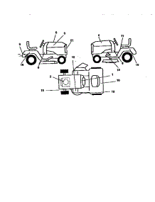 Decals parts for Craftsman Front-Engine Lawn Tractor 917270312 from AppliancePartsPros.com
