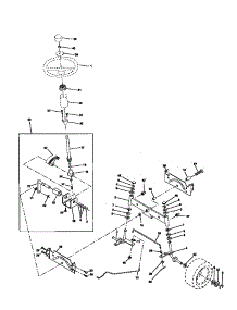 Steering Assembly parts for Craftsman Front-Engine Lawn Tractor 917270410 from AppliancePartsPros.com