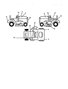 Decals parts for Craftsman Front-Engine Lawn Tractor 917270410 from AppliancePartsPros.com