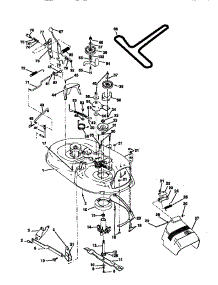 Mower Deck parts for Craftsman Front-Engine Lawn Tractor 917270410 from AppliancePartsPros.com