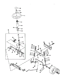 Steering Assembly parts for Craftsman Front-Engine Lawn Tractor 917270411 from AppliancePartsPros.com