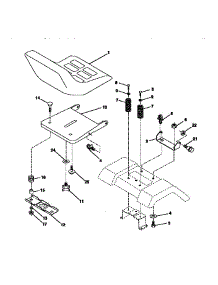 Seat Assembly parts for Craftsman Front-Engine Lawn Tractor 917270411 from AppliancePartsPros.com