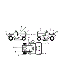 Decals parts for Craftsman Front-Engine Lawn Tractor 917270411 from AppliancePartsPros.com