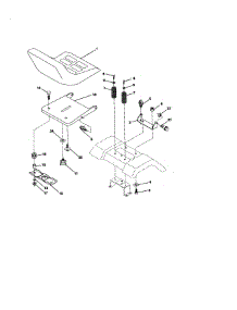 Seat Assembly parts for Craftsman Front-Engine Lawn Tractor 917270412 from AppliancePartsPros.com