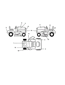 Decals parts for Craftsman Front-Engine Lawn Tractor 917270412 from AppliancePartsPros.com