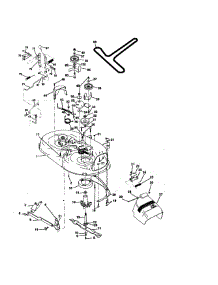 Mower Deck parts for Craftsman Front-Engine Lawn Tractor 917270412 from AppliancePartsPros.com