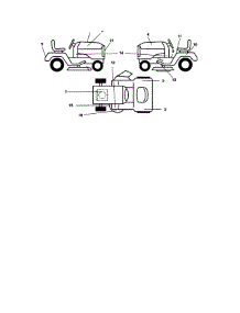 Decals parts for Craftsman Front-Engine Lawn Tractor 917270414 from AppliancePartsPros.com