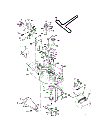 Mower Deck parts for Craftsman Front-Engine Lawn Tractor 917270414 from AppliancePartsPros.com