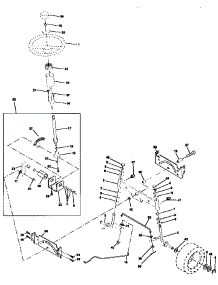 Steering Assembly parts for Craftsman Front-Engine Lawn Tractor 917270510 from AppliancePartsPros.com