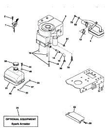 Engine parts for Craftsman Front-Engine Lawn Tractor 917270510 from AppliancePartsPros.com