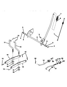 Lift parts for Craftsman Front-Engine Lawn Tractor 917270510 from AppliancePartsPros.com