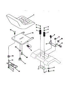 Seat Assembly parts for Craftsman Front-Engine Lawn Tractor 917270511 from AppliancePartsPros.com
