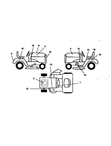 Decals parts for Craftsman Front-Engine Lawn Tractor 917270511 from AppliancePartsPros.com