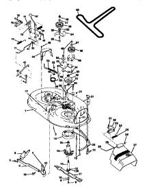 Mower Deck parts for Craftsman Front-Engine Lawn Tractor 917270511 from AppliancePartsPros.com