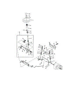 Steering Assembly parts for Craftsman Front-Engine Lawn Tractor 917270512 from AppliancePartsPros.com