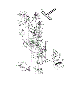 Mower Deck parts for Craftsman Front-Engine Lawn Tractor 917270512 from AppliancePartsPros.com