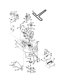 Mower Deck parts for Craftsman Front-Engine Lawn Tractor 917270513 from AppliancePartsPros.com