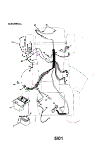 Electrical parts for Craftsman Front-Engine Lawn Tractor 917270530 from AppliancePartsPros.com